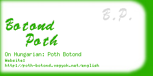 botond poth business card